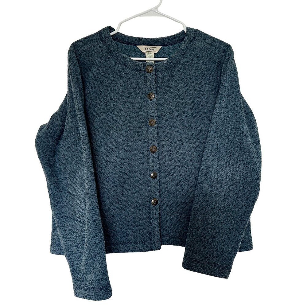 -SOLD- Vintage Women's L.L. Bean Fleece Boxy Cardigan | Size  M